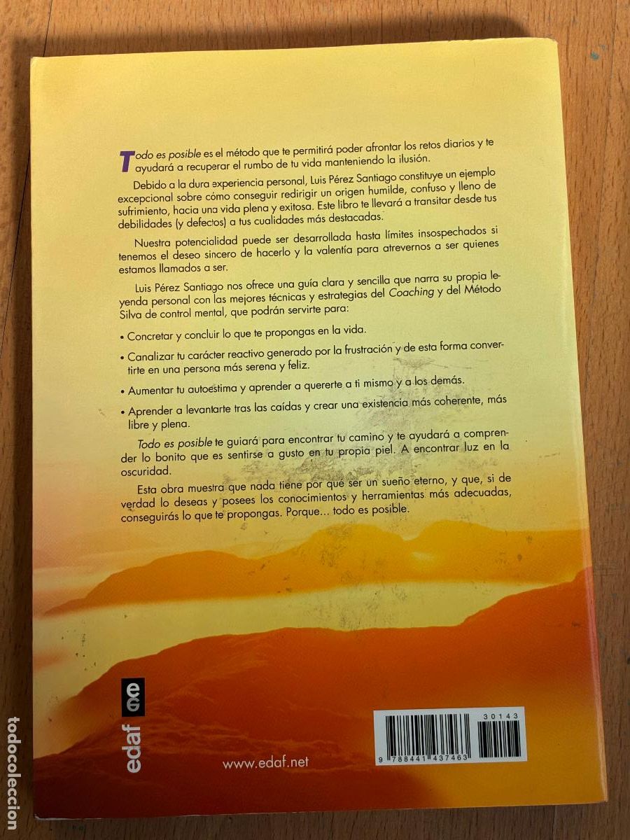 Libros: TODO ES POSIBLE, Luis Perez Santiago - Foto 2