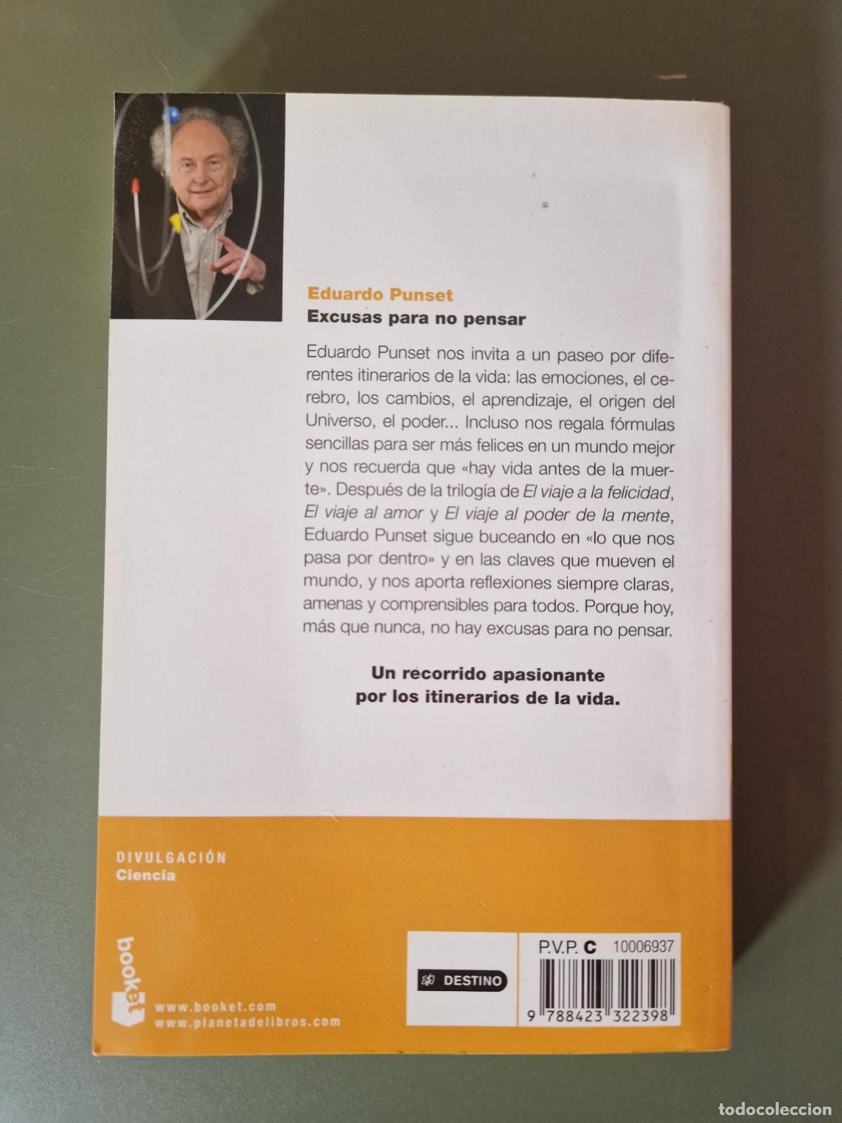 Libros: Excusas para no pensar - Eduardo Punset - Foto 3