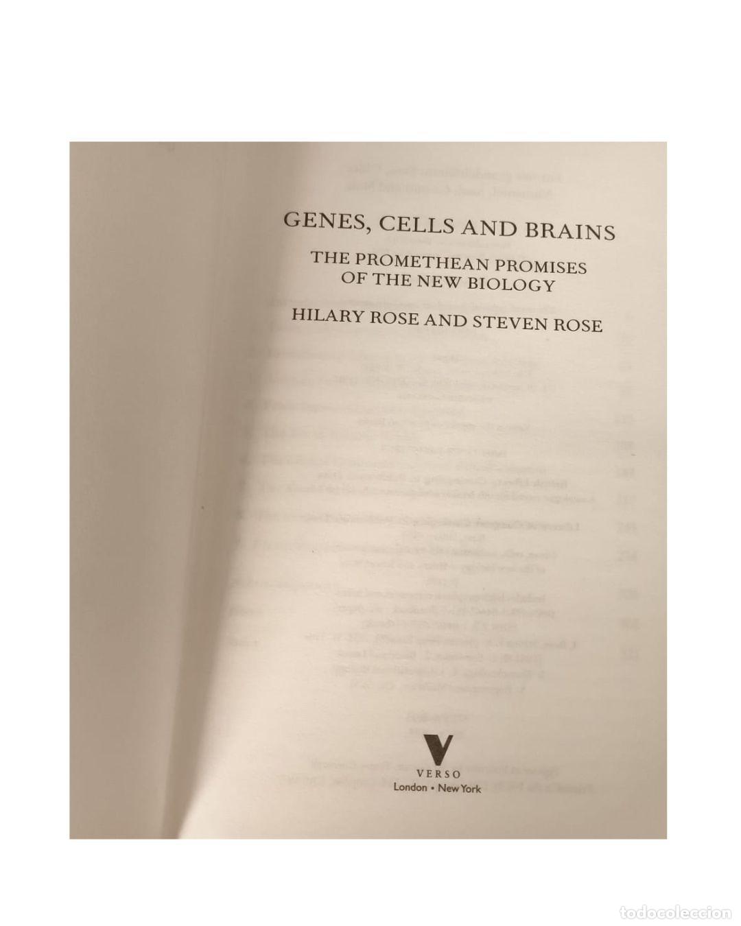 Libros: Genes, Cells and Brains : Bioscience's Promethean Promises - Hilary Rose Steven Rose