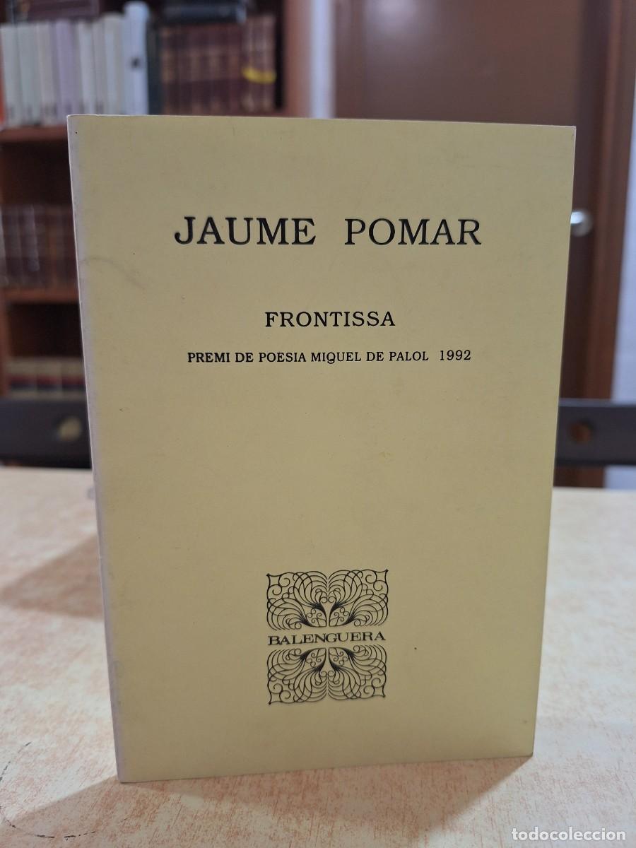 Libros: FRONTISSA. - POMAR, JAUME. - Foto 1