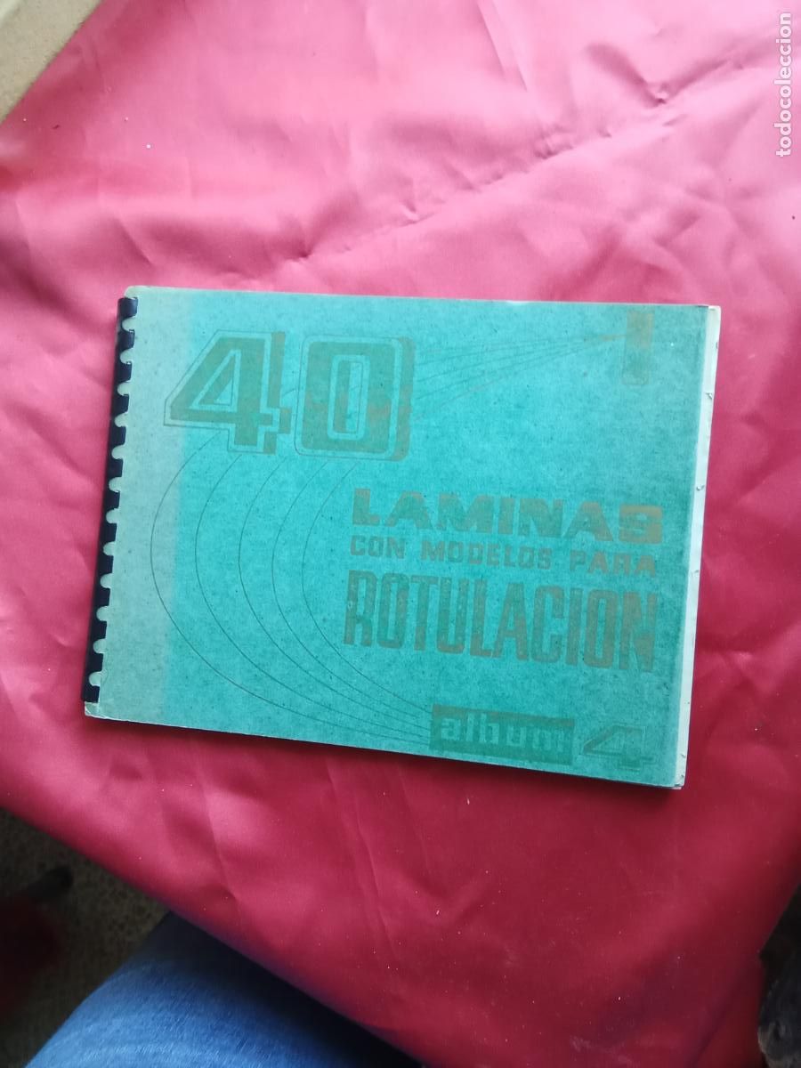 Libros: Laminas con modelos para rotulaci&oacute;n. Album 4L.16184-2232