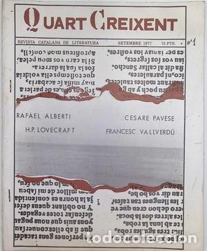 Libros: Quart Creixent, n&ordm; 1. Revista catalana de literatura. Setembre de 1977