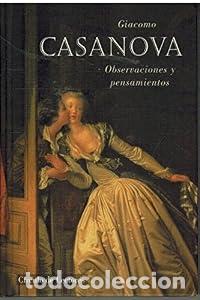 Libros: Observaciones y pensamientos - Giacomo Casanova