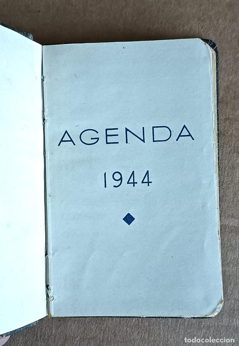 Libros: AGENDA 1944 ---- 7 p&aacute;ginas escrita +/- versos a su amada