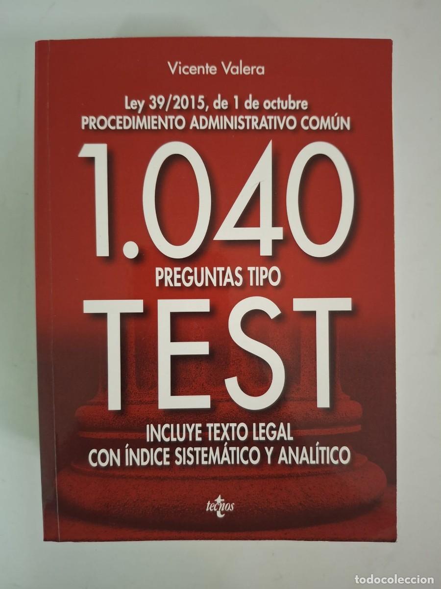 Libros: LIBRO 1040 PREGUNTAS TIPO TEST DEL PROCEDIMIENTO ADMINISTRATIVO COMUN - Foto 1