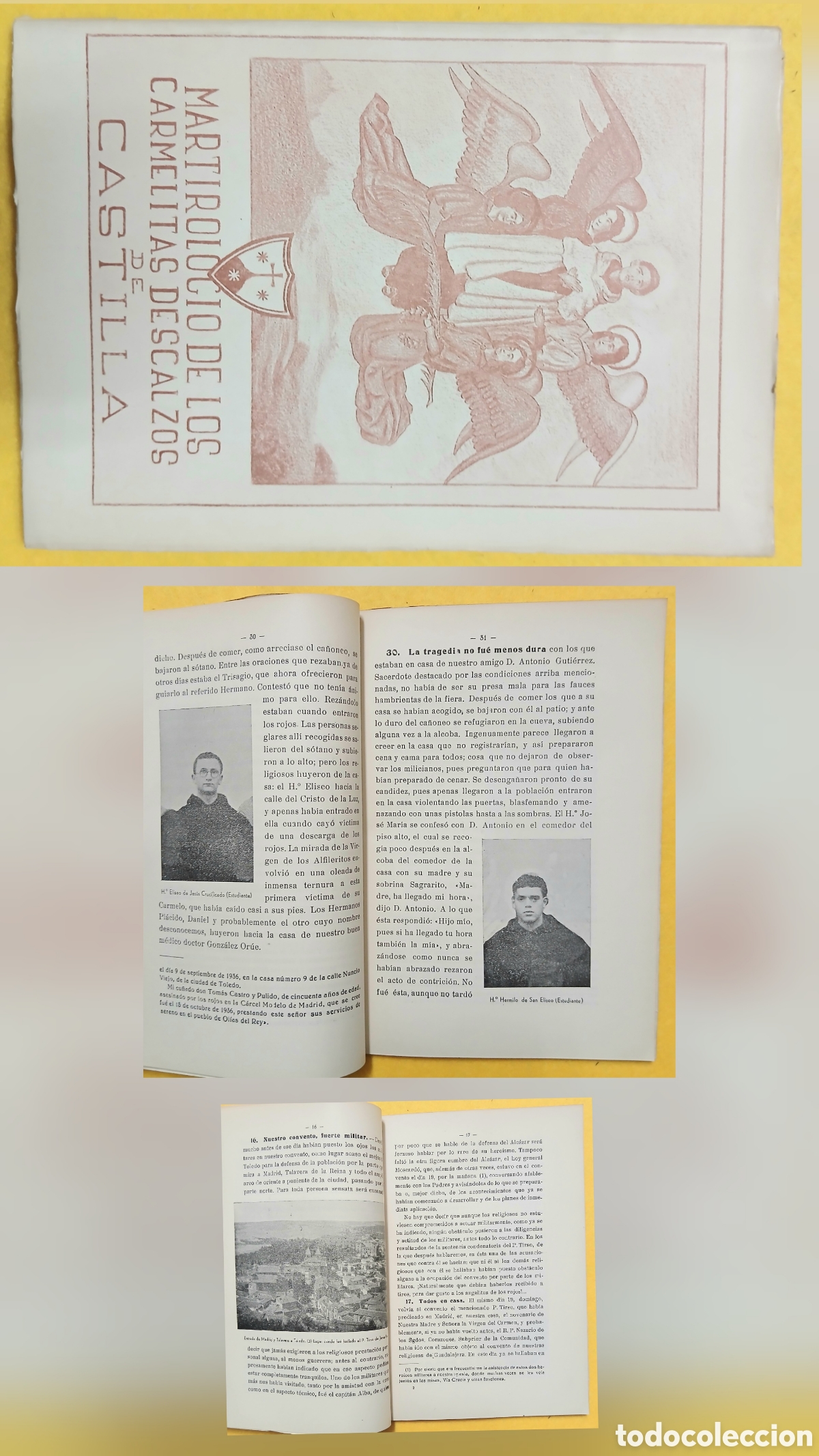 Livres: MARTIROLOGIO DE LOS DE CARMELITAS DESCALZOS DE CASTILLA