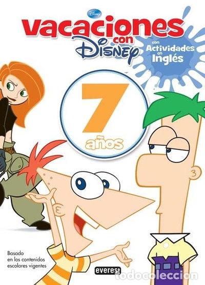 Livros em segunda m&atilde;o: Vacaciones con Disney. 7 a&ntilde;os- 9788444146430