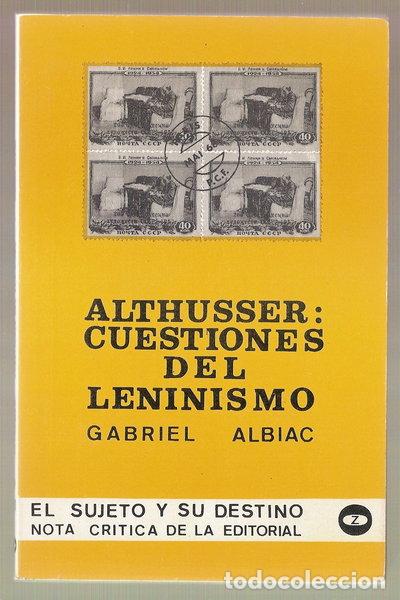 Livros em segunda m&atilde;o: Louis Althusser: Cuestiones del leninismo- 9788431703561