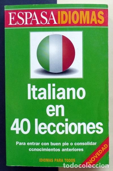 Libros: Italiano en 40 lecciones- 9788423992355