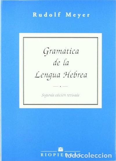 books: Gram&aacute;tica de la lengua hebrea- 9788472131347