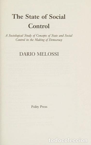 Libri di seconda mano: The State of Social Control- 9780745605425