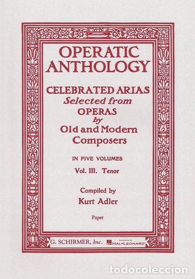 Livros em segunda m&atilde;o: Operatic Anthology - Volume 3: Tenor and Piano- 0073999258509