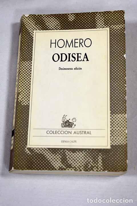 Libros: Odisea: Homero: Espasa-Calpe..- Homero