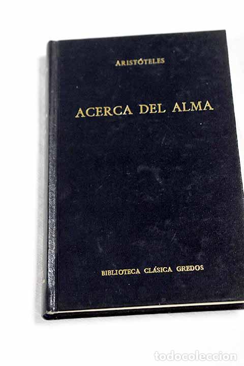 books: Acerca del alma: Arist&oacute;teles.- Arist&oacute;teles
