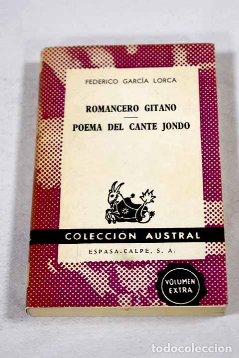 B&uuml;cher: Romancero gitano ; Poema del cante jondo.- Garc&iacute;a Lorca, Federico