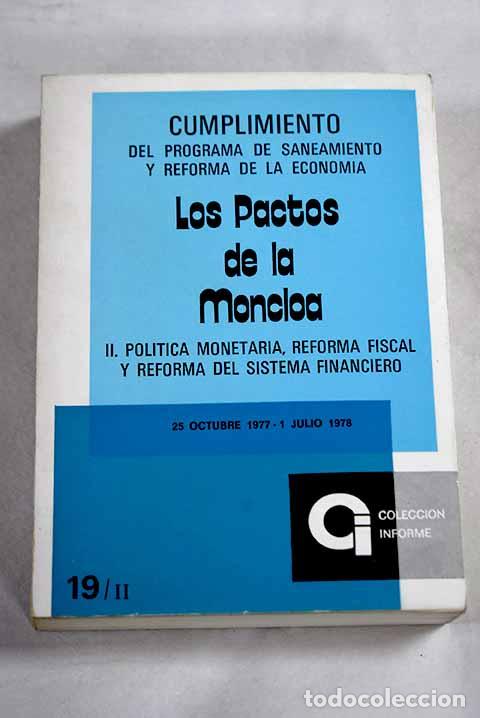 books: Los Pactos de la Moncloa, tomo II