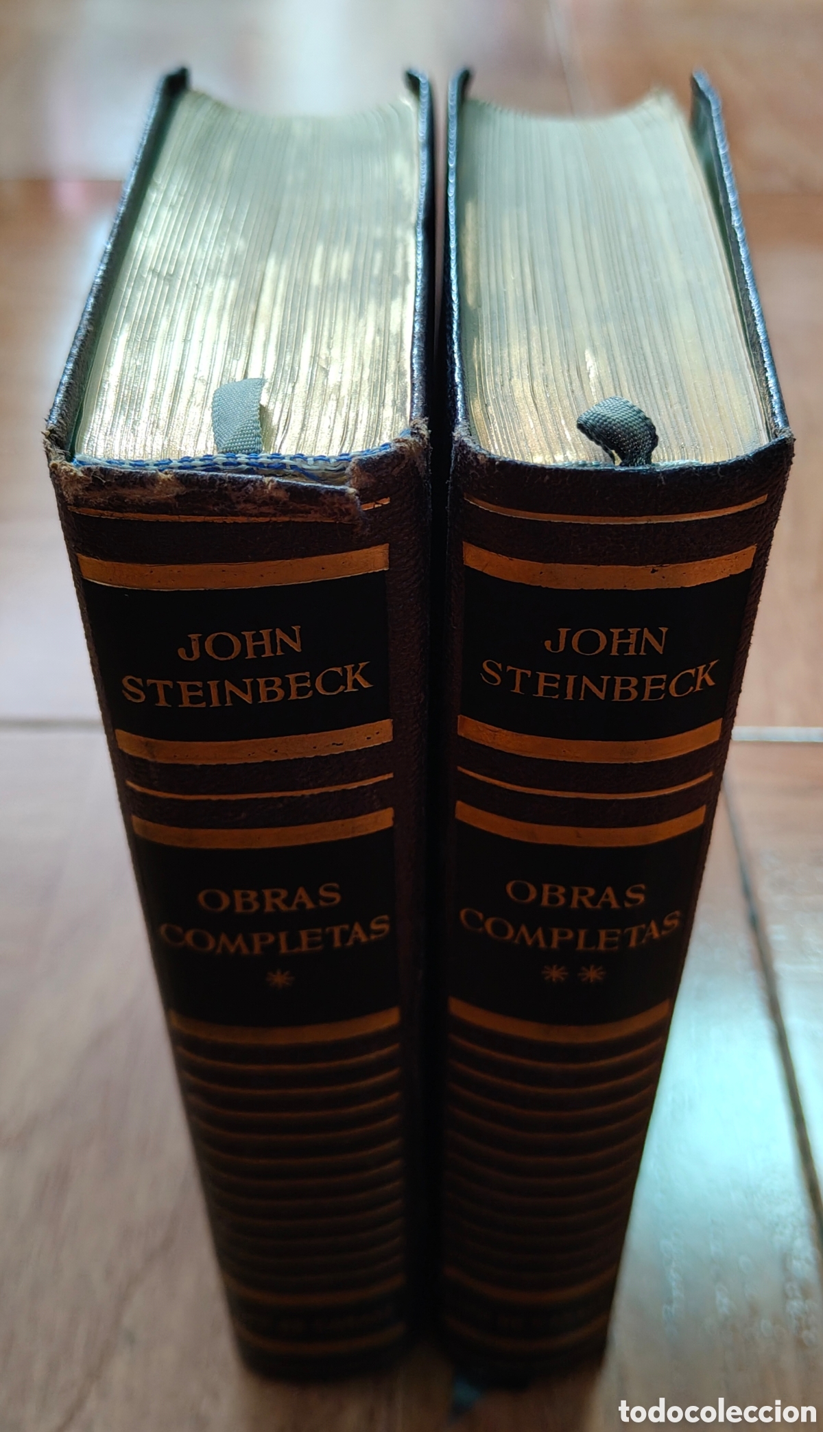 Libros: Obras Completas I y II - Primera Edici&oacute;n - 1957 - John Steinbeck - Foto 2