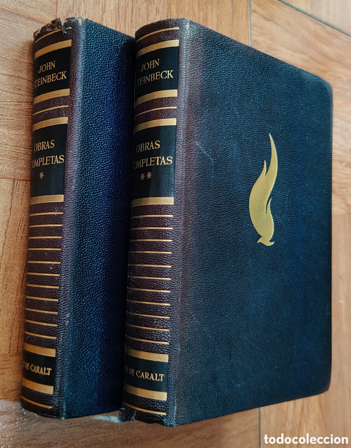 Libros: Obras Completas I y II - Primera Edici&oacute;n - 1957 - John Steinbeck - Foto 3
