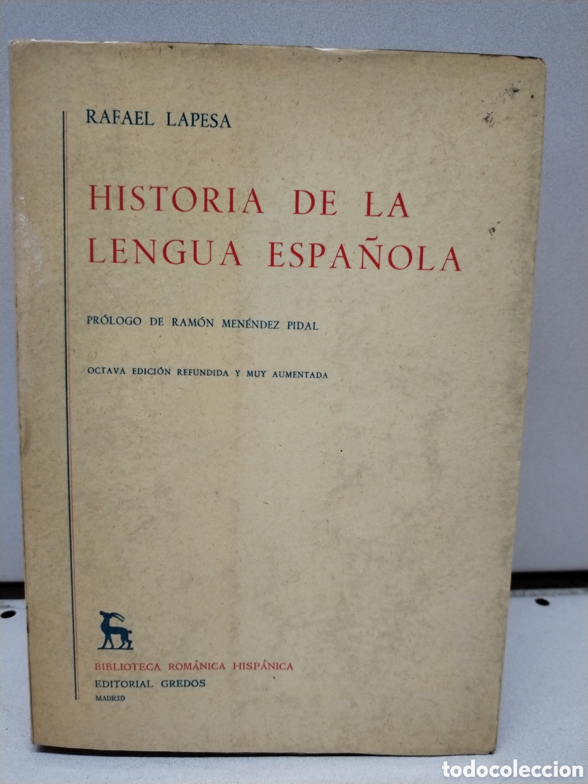 Libros: Historia de la lengua espa&ntilde;ola - Lapesa, Rafael