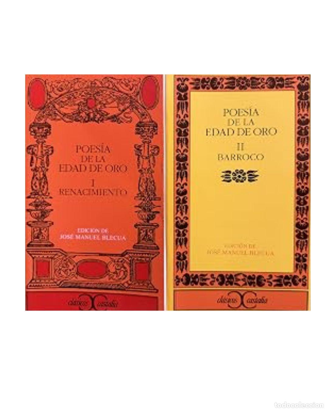 Livres: Poes&iacute;a de la Edad de Oro I. Renacimiento y II Barroco - Varios autores