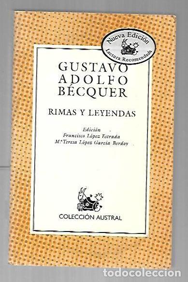 Livros em segunda m&atilde;o: RIMAS Y LEYENDAS - BECQUER, GUSTAVO ADOLFO