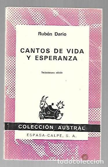 Libros: CANTOS DE VIDA Y ESPERANZA - DARIO, RUBEN