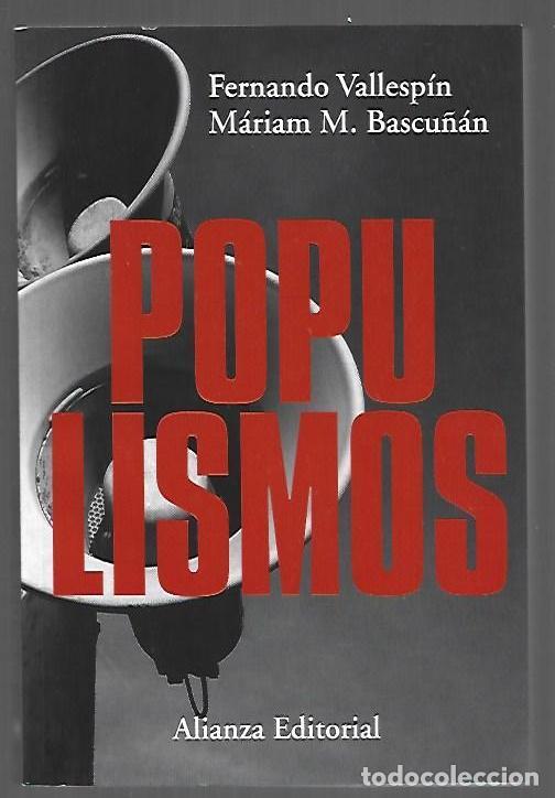 Libri di seconda mano: POPULISMOS - VALLESPIN, FERNANDO Y MARIAM M. BASCU&Ntilde;AN