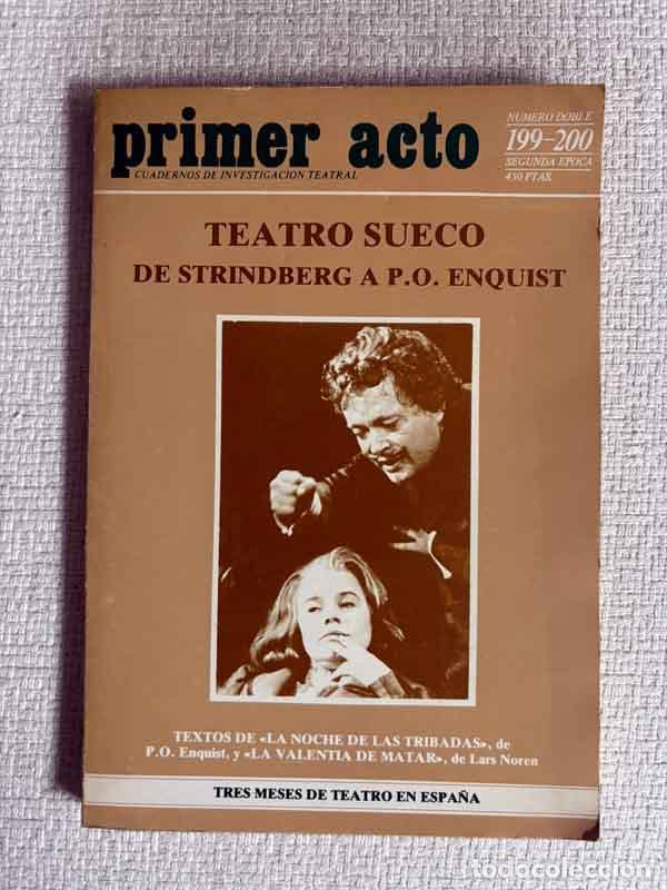 books: Revista Primer acto. N&uacute;m. 199-200. Teatro sueco. De Strindberg a P.O. Enquist