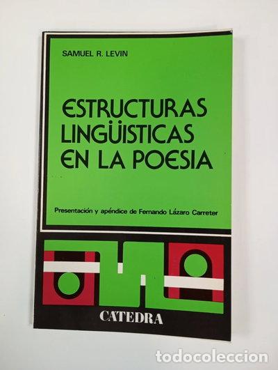 Libros: Estructuras ling&uuml;&iacute;sticas en la poes&iacute;a- 9788437600208