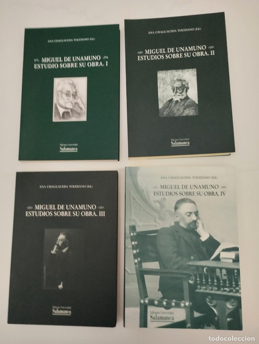 Libros: Miguel de Unamuno. Estudios sobre su obra 4 tomos. Completa. Ana Chaguaceda Toledano