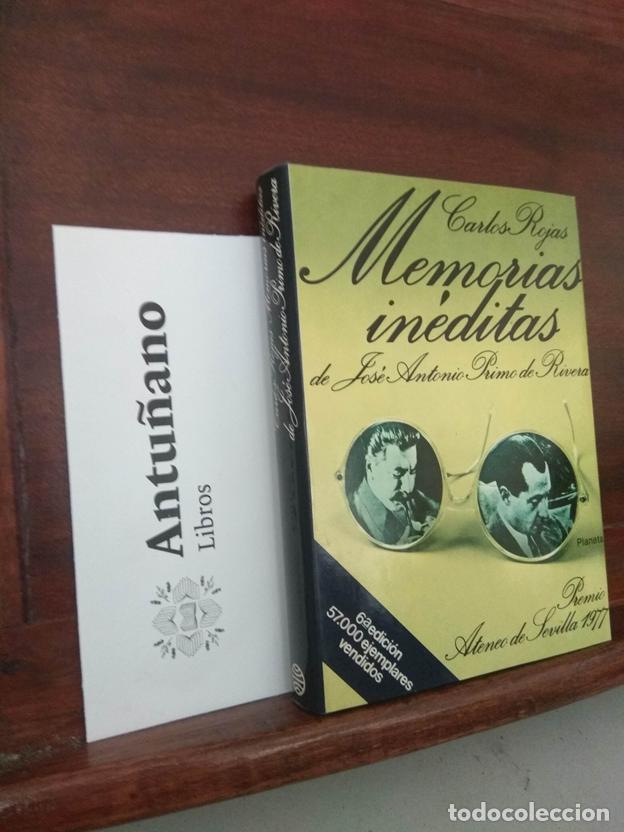 B&uuml;cher: Memorias In&eacute;ditas De Jos&eacute; Antonio Primo De Rivera - Premio Ateneo 1977