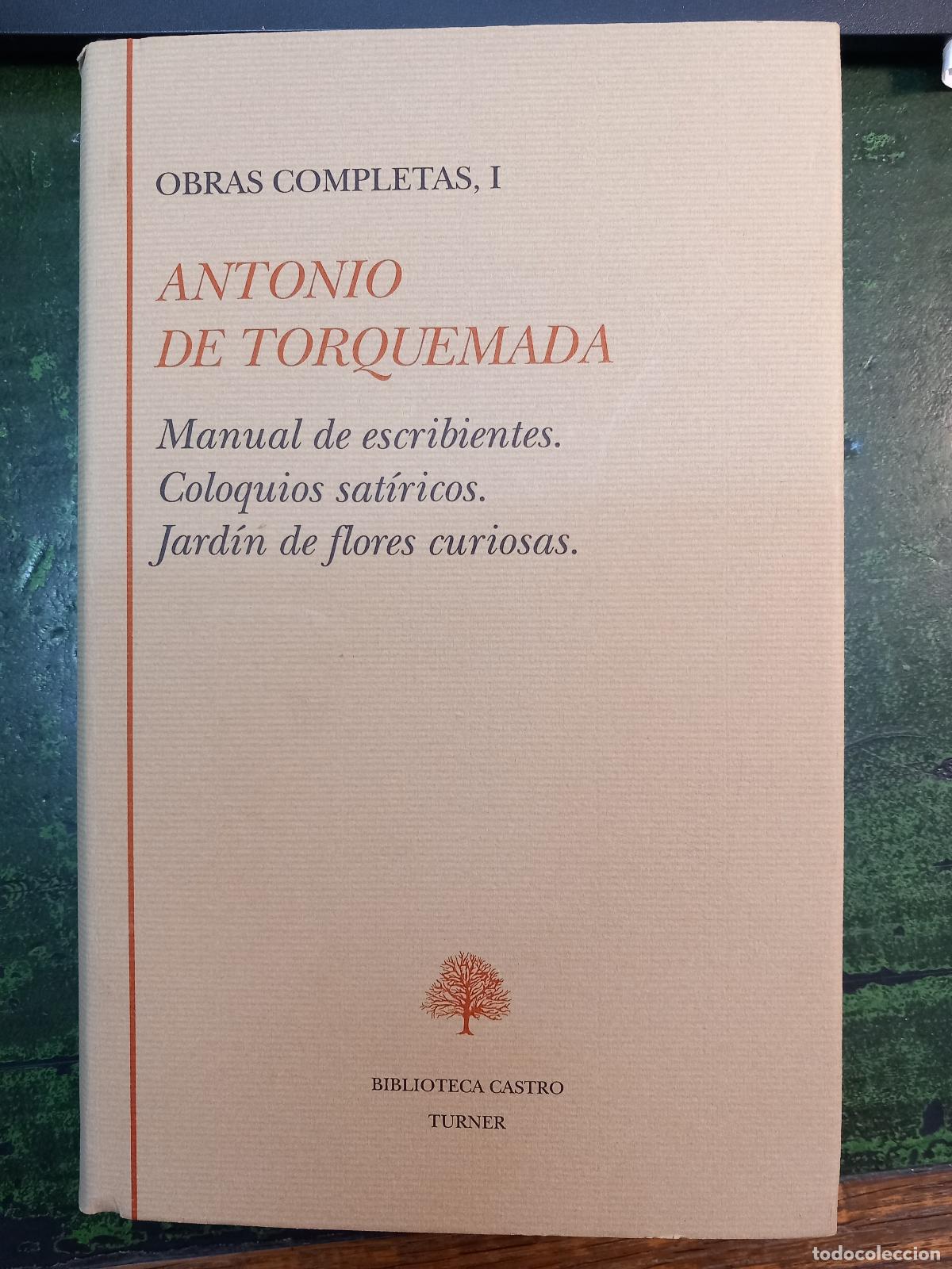 Libros: OBRAS COMPLETAS. VOL. I - DE TORQUEMADA, ANTONIO - Foto 1