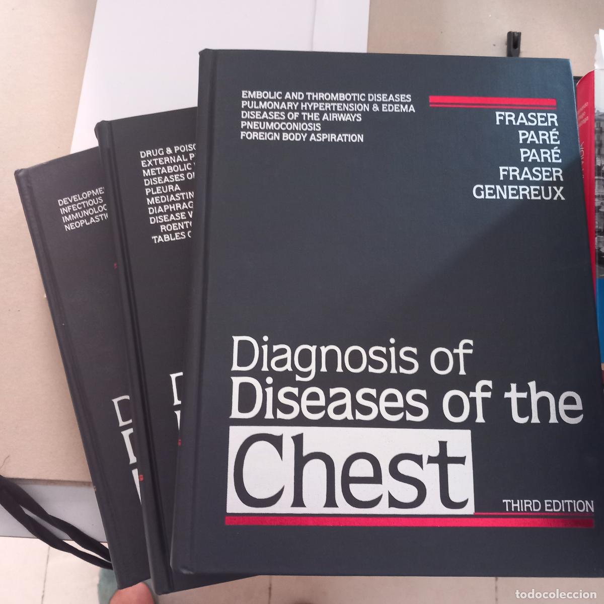 Libros: DIAGNOSIS OF DISEADES OF THE CHEST. VOL. II, III y IV - VARIOS
