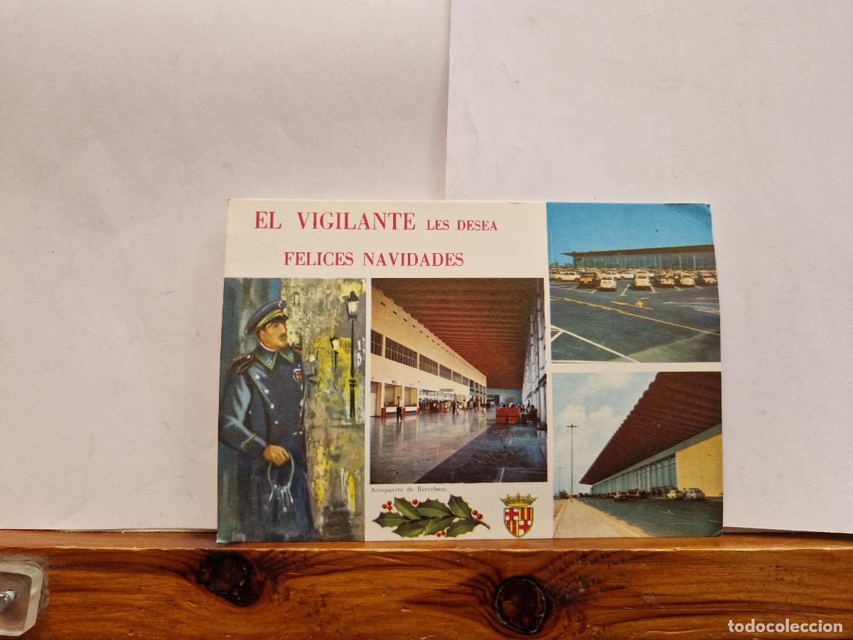 Libros: BONITA POSTAL. CIRCULADA. FELIZ NAVIDAD Y PROSPERO A&Ntilde;O NUEVO. EL VIGILANTE LES DESEA FELIZ NAVIDADES