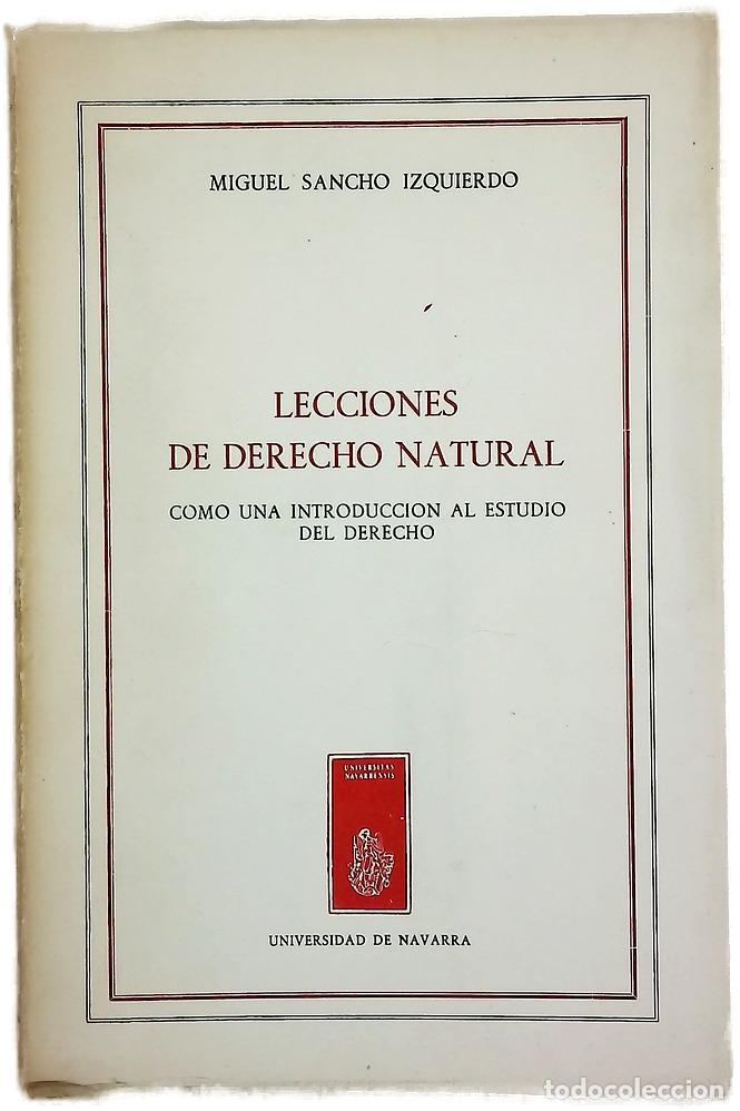 Livres: Lecciones de Derecho natural como una introducci&oacute;n al estudio del Derecho