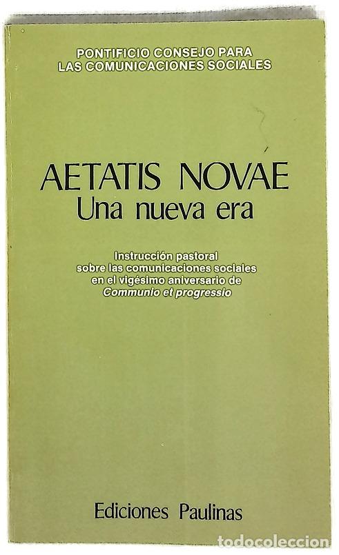 Libros: Aetatis novae una nueva era