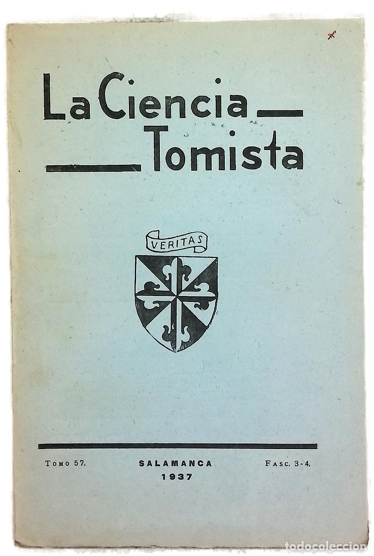 Libros: La ciencia Tomista, tomo 57, fasc&iacute;culos 3-4
