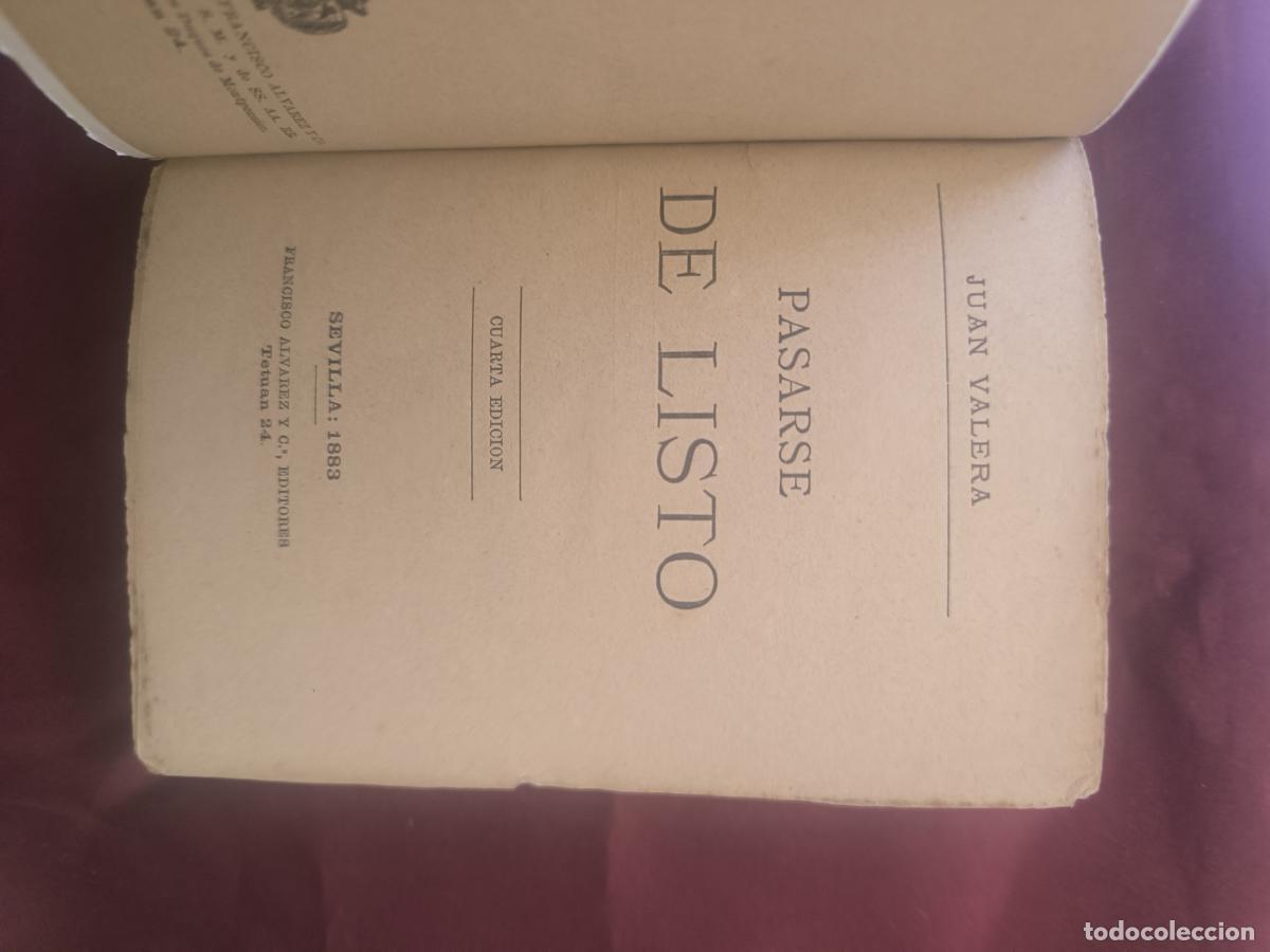 Libros: Pasarse de listo. - Juan Valera