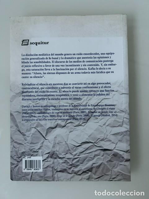 Libros: El silencio -David Le Breton- - Foto 2