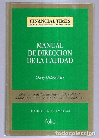 books: Manual de direcci&oacute;n de la calidad- 9788475837321