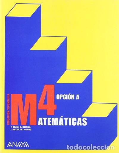 Libri di seconda mano: Matem&aacute;ticas 4. Opci&oacute;n A- 9788466771009