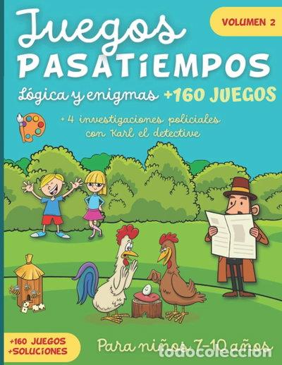 Libros: Juegos pasatiempos l&oacute;gica y enigmas volumen 2- 9798777789785