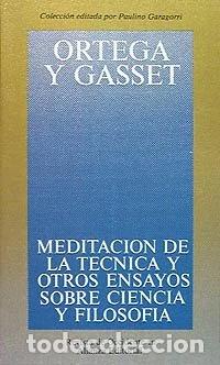 Livros em segunda m&atilde;o: Meditaci&oacute;n de la t&eacute;cnica y otros ensayos sobre ciencia y filosof&iacute;a- 9788420641218