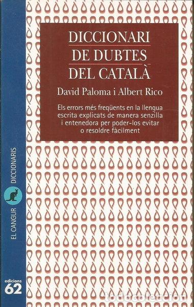 Libros: Diccionari de dubtes del catal&agrave;- 9788429743999