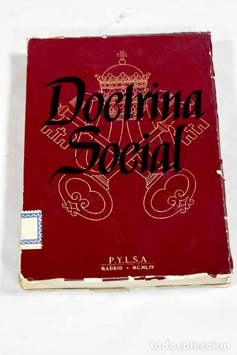 Libros: Doctrina social: ense&ntilde;anzas sociales y econ&oacute;micas de S. S. Pio XII