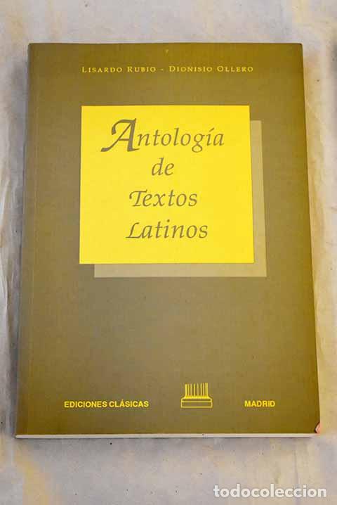 Libros: Antolog&iacute;a de textos latinos