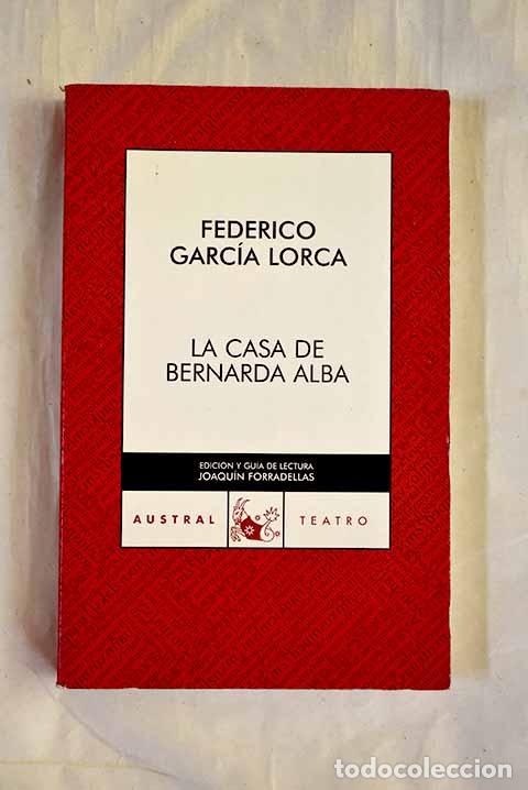 Libros: La casa de Bernarda Alba.- Garc&iacute;a Lorca, Federico - Foto 1