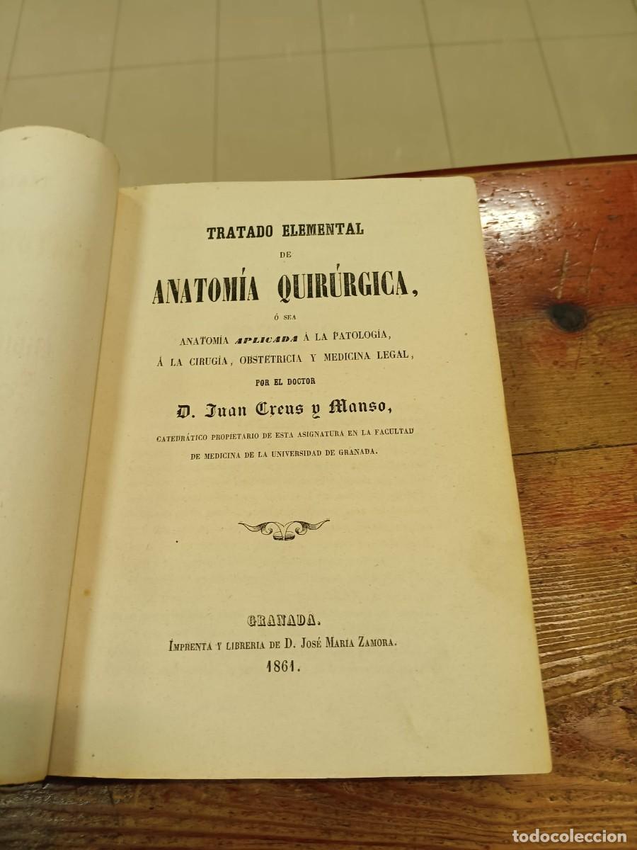 B&uuml;cher: CREUS Y MANSO, JUAN - Tratado elemental de anatom&iacute;a quir&uacute;rgica
