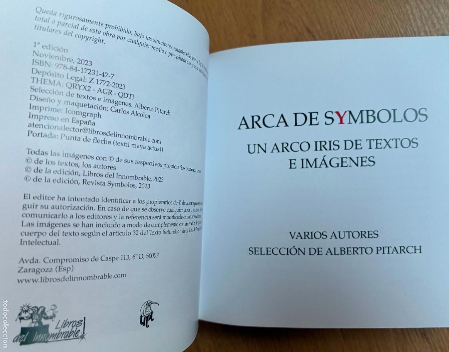Libros: ARCA DE SYMBOLOS Un arco iris de textos e imagenes - Foto 3