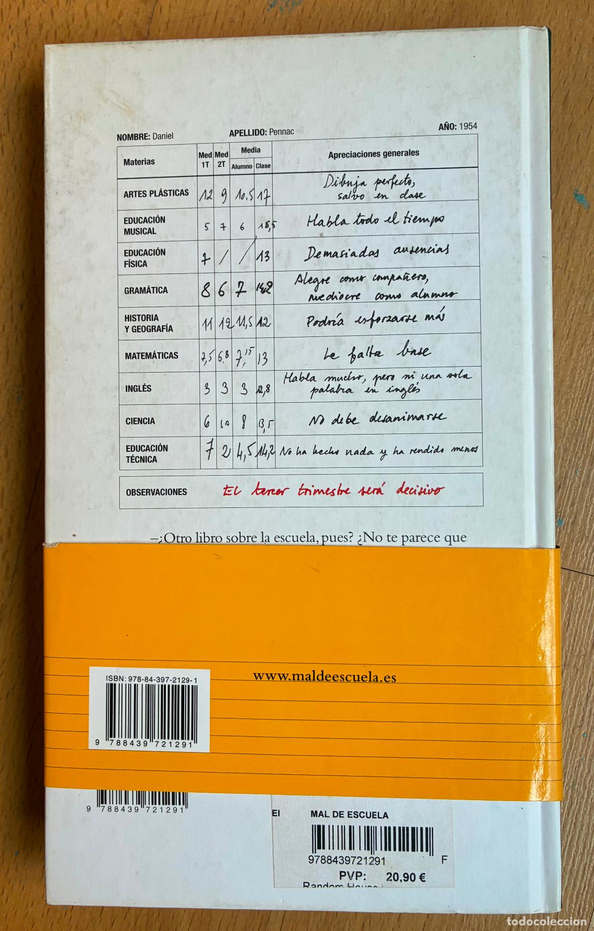 Libros: MAL DE ESCUELA, Daniel Pennac - Foto 2